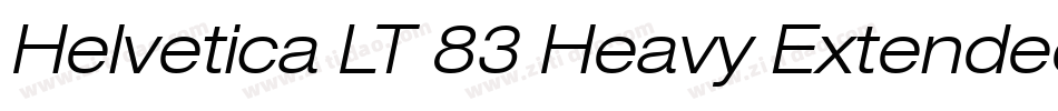 Helvetica LT 83 Heavy Extended Oblique字体转换
